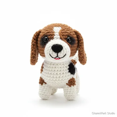 Handgehäkeltes Amigurumi-Haustier nach Foto