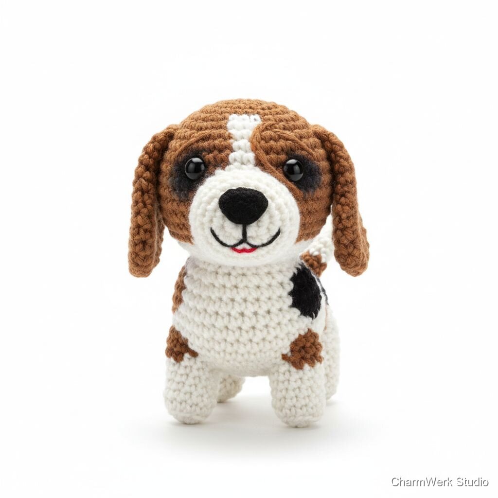 Handgehäkeltes Amigurumi-Haustier nach Foto