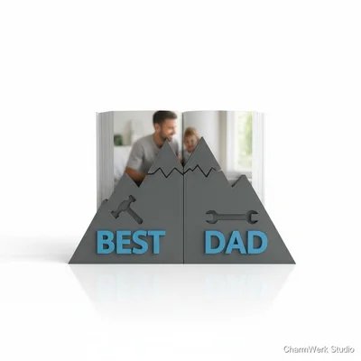 Personalisierter „Best Dad“-Buchstützen-Satz