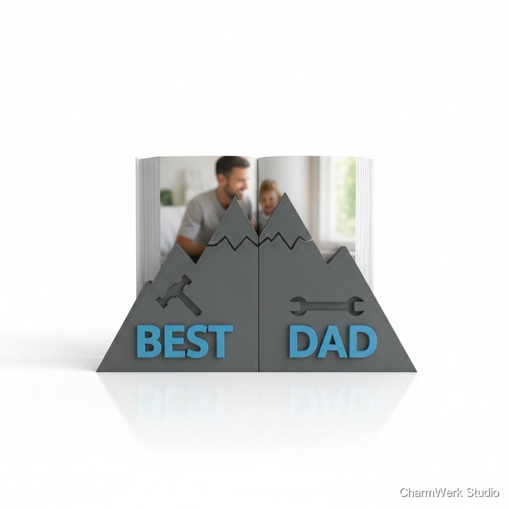 Personalisierter „Best Dad“-Buchstützen-Satz