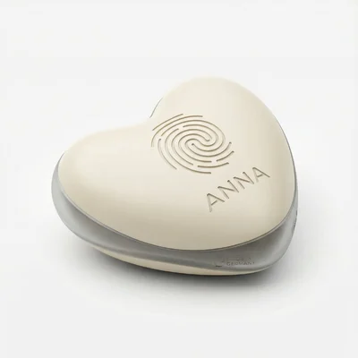 Handschmeichler-Herz mit Fingerabdruck-Relief