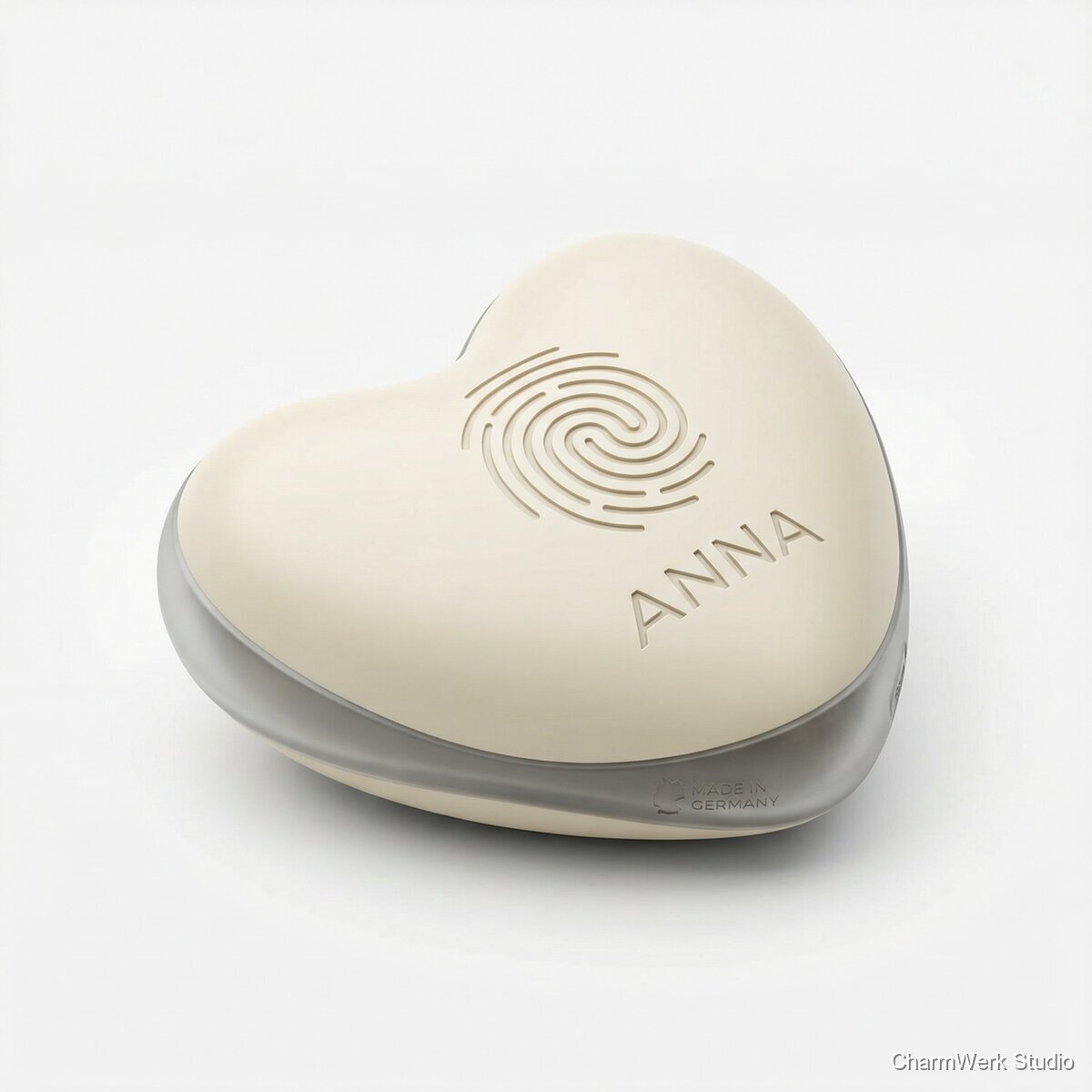 Handschmeichler-Herz mit Fingerabdruck-Relief