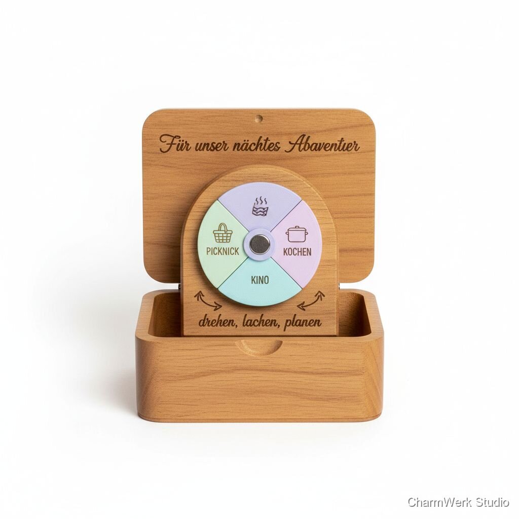 Mini-„Date-Night“-Box mit 3D-Drehrad