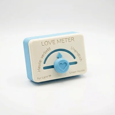Mechanisches „Love Meter“ mit Schieberegler