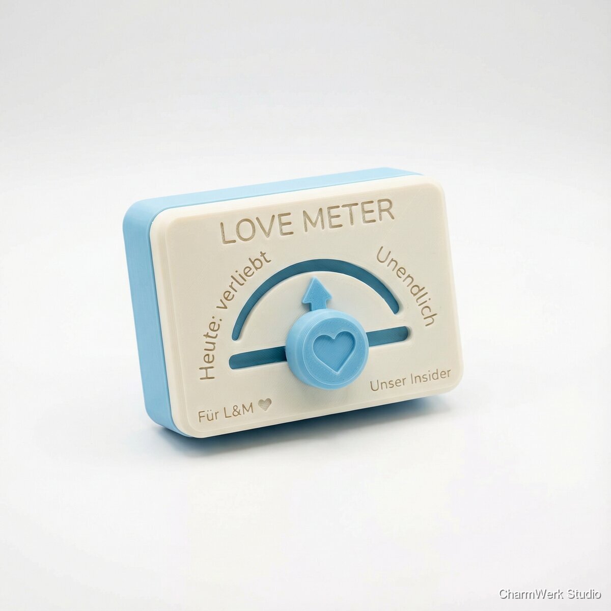 Mechanisches „Love Meter“ mit Schieberegler