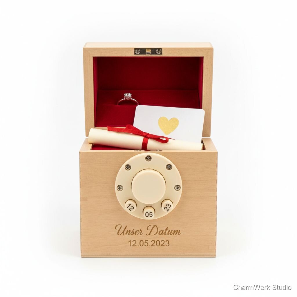 „Love Locker“-Mini-Tresorbox mit Zahlencode-Datum