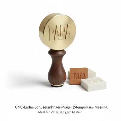 CNC-Leder-Schlüsselanhänger-Präger (Stempel) aus Messing