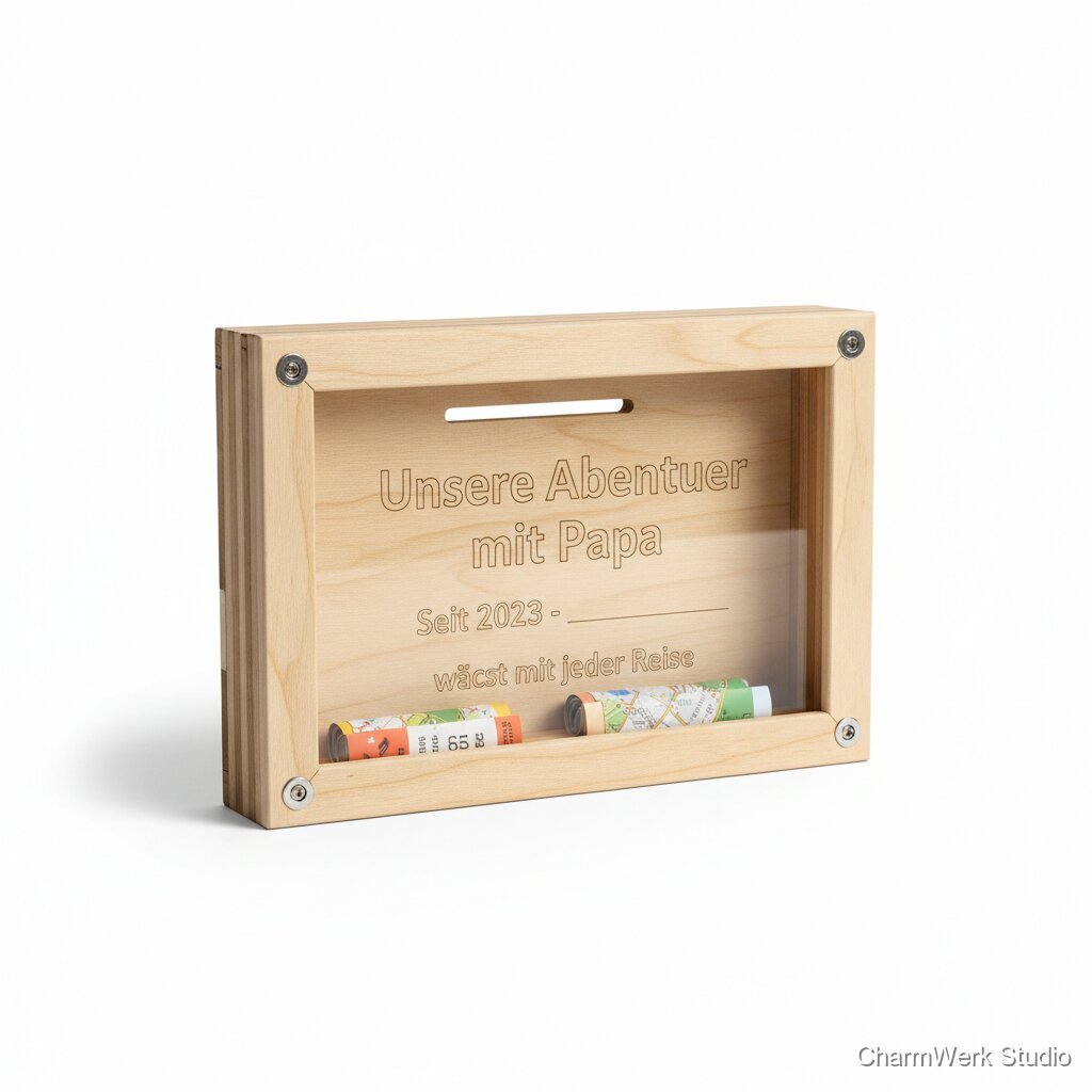 CNC-gefräster Reise-Erinnerungsrahmen für Ticketstubs