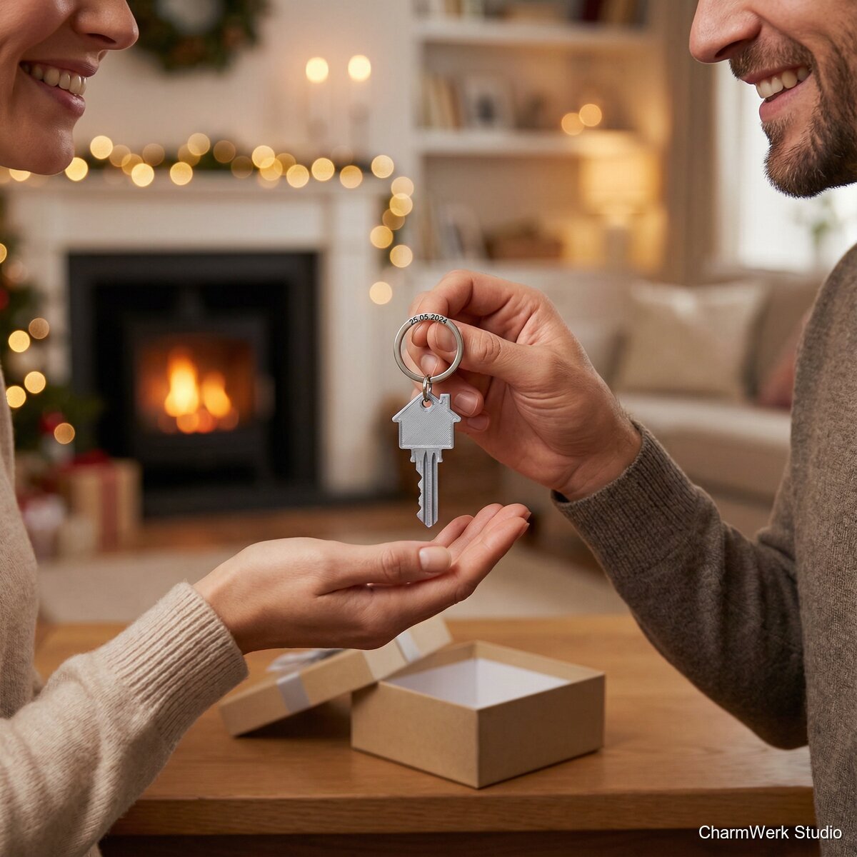 3D-gedruckte Miniatur eures Haustür-Schlüssels als Anhänger - Lifestyle