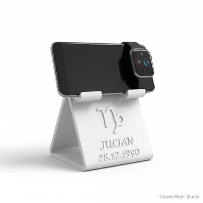 Personalisierte Handy-Dockstation im Sternzeichen-Look