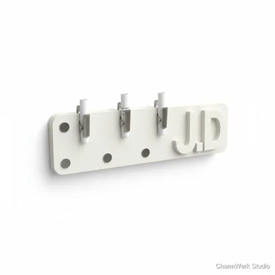 Magnetische Kühlschrank-Notizleiste mit Initialen