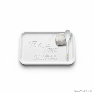 Personalisierte Teebeutel-Ablage „Tea Time“
