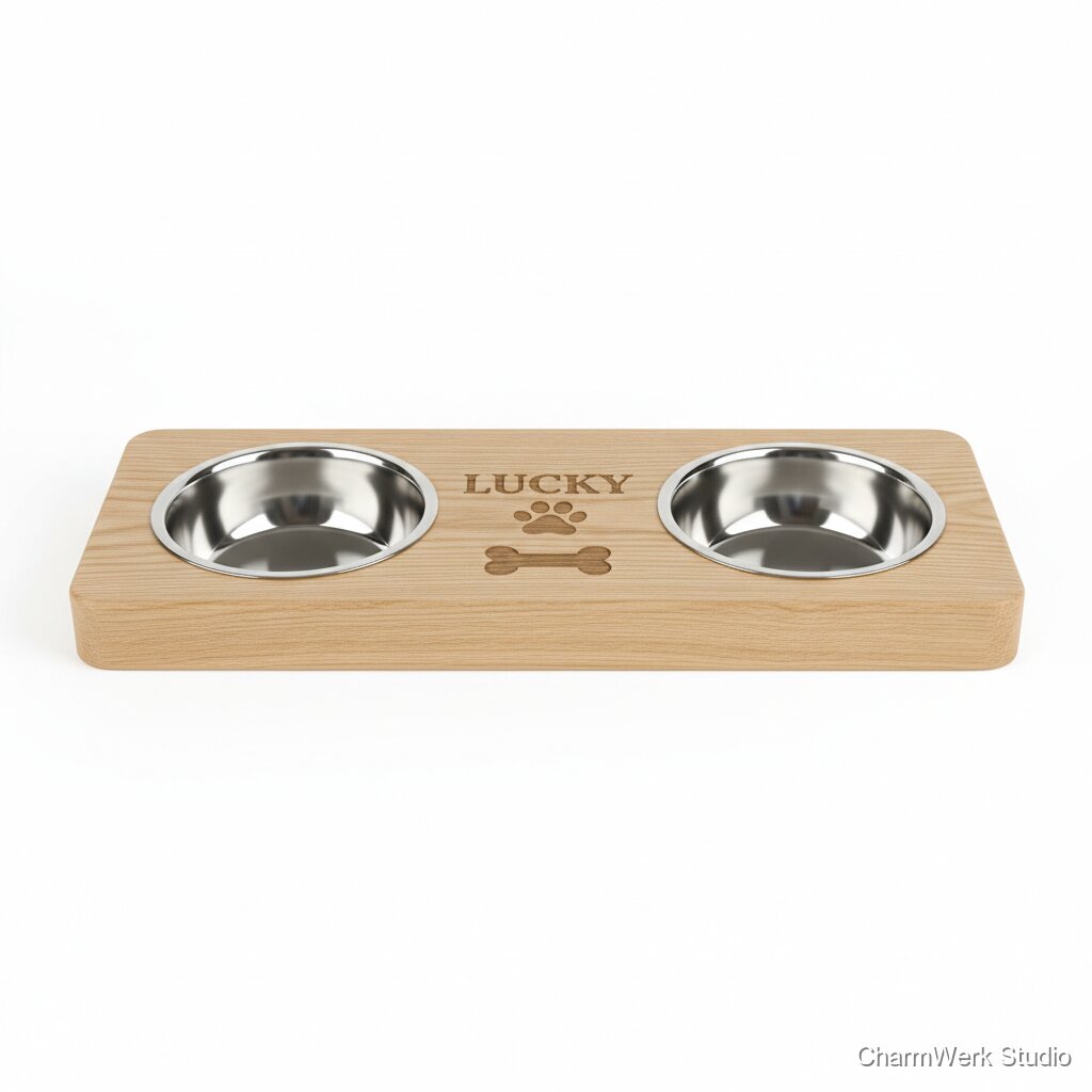 Personalisierter Haustier-Futterbar mit Namen