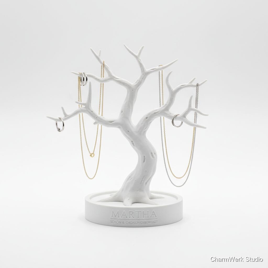 3D-gedruckter „Bonsai“-Schmuckständer mit Name