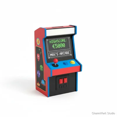 Personalisierte Mini-Arcade-Münzbank