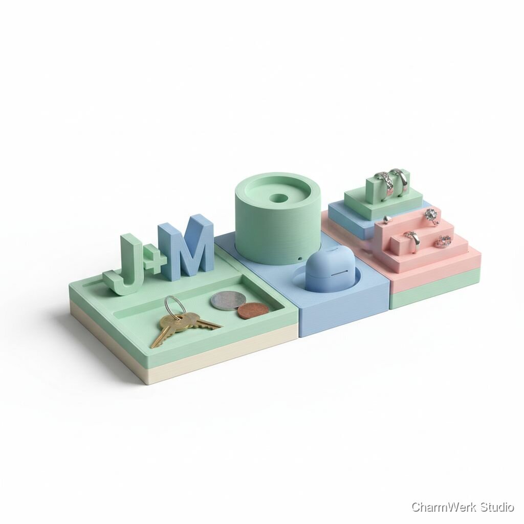 3D-gedruckter „Geburtstags-Organizer“ für Schmuck & Kleinkram