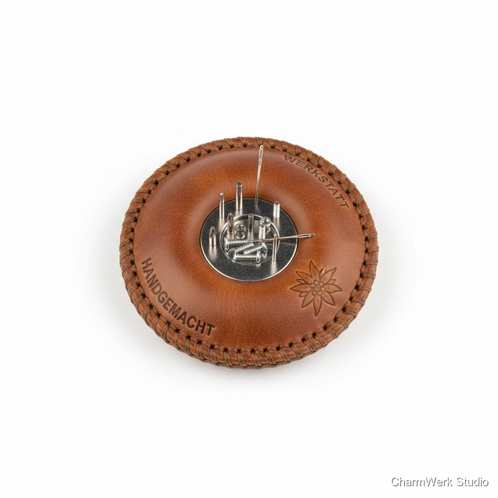 Handgemachtes Magnet-Pinnkissen für Werkstattnadeln & Bits