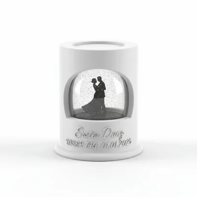 3D-gedruckter „Erster Tanz“-Schneekugel-Sockel