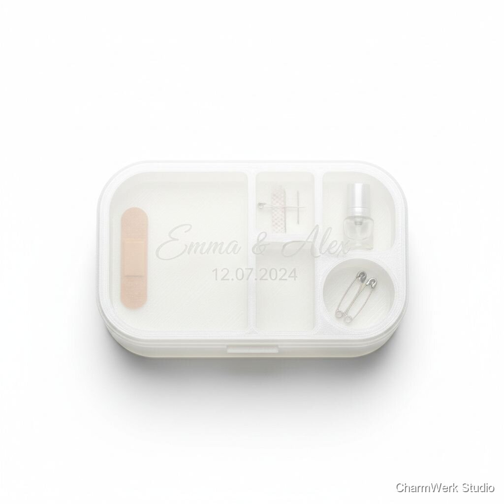 3D-gedrucktes Notfall-Set-Etui für die Braut