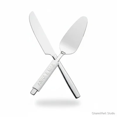 3D-gedruckter Tortenmesser-Griffüberzug mit Namen