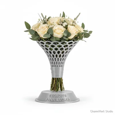 3D-gedruckter „Bouquet-Stand“ zum Trocknen