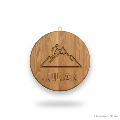 CNC-„Hobby-Icon“-Wandrelief mit Name
