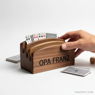CNC-Spielkartenhalter für gemütliche Spieleabende