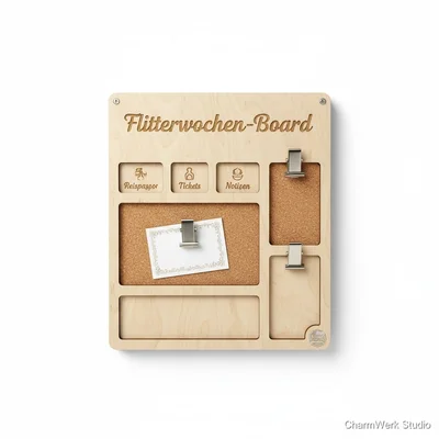 Wand-Organizer „Flitterwochen-Board“ mit Kartenclip