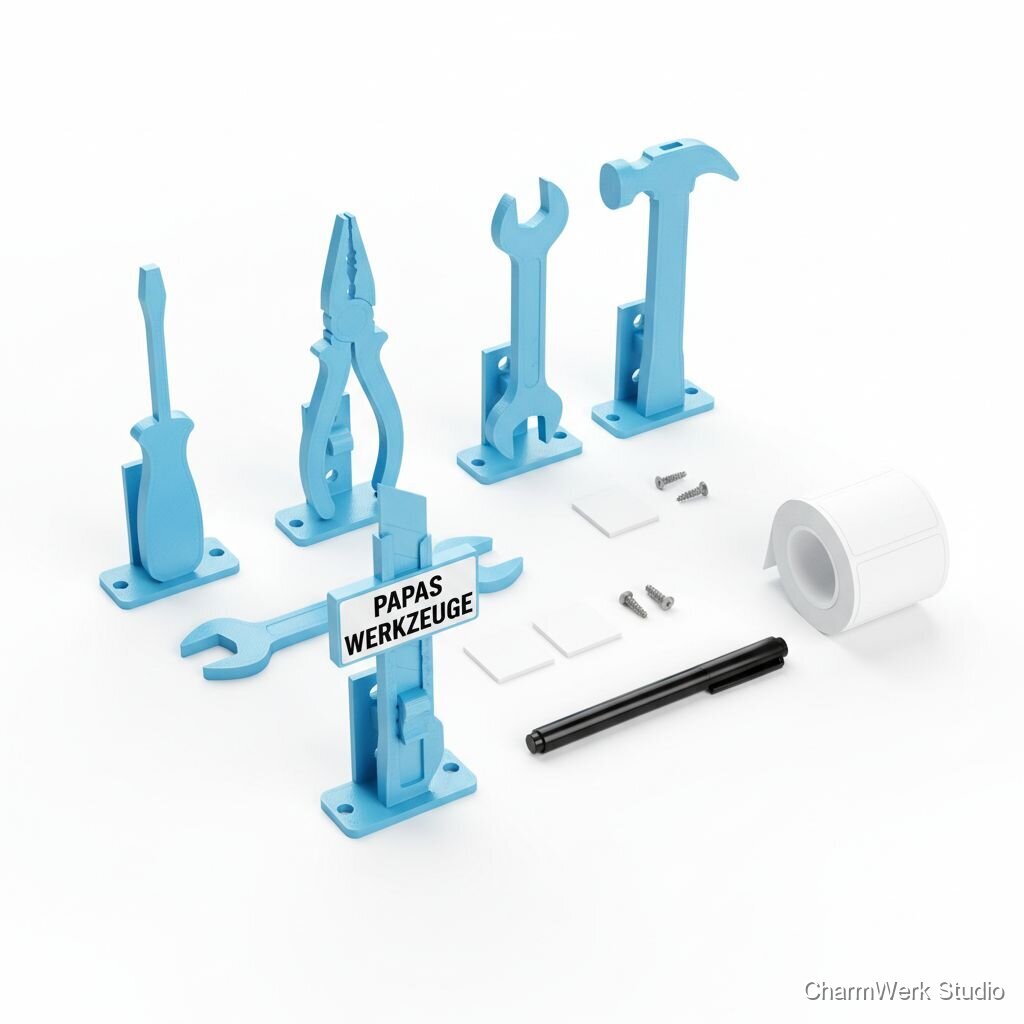 3D-gedruckte „Werkzeug-Shadow“-Konturmarker als Set