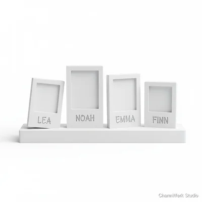 Mini-Fotorahmen als „Polaroid“-3D-Set zum Aufstellen