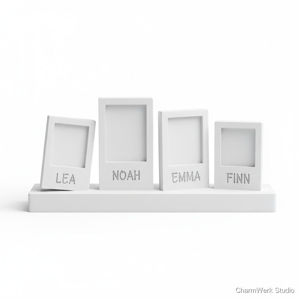 Mini-Fotorahmen als „Polaroid“-3D-Set zum Aufstellen