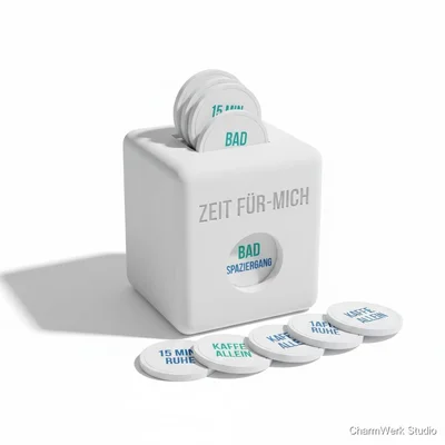 3D-gedruckter „Zeit-für-mich“-Token-Spender