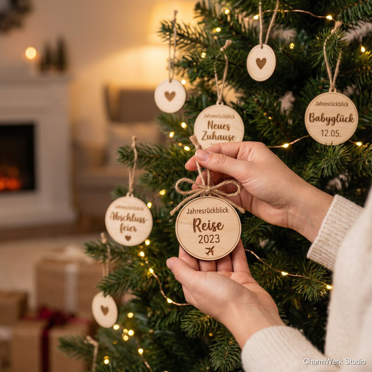 Baumanhänger-Set „Jahresrückblick“ mit 6 Momenten - Lifestyle