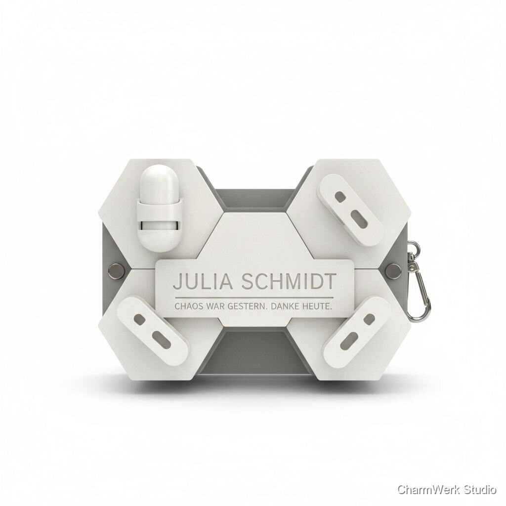 3D-gedruckter „Handtaschen-Helfer“ für Ordnung unterwegs