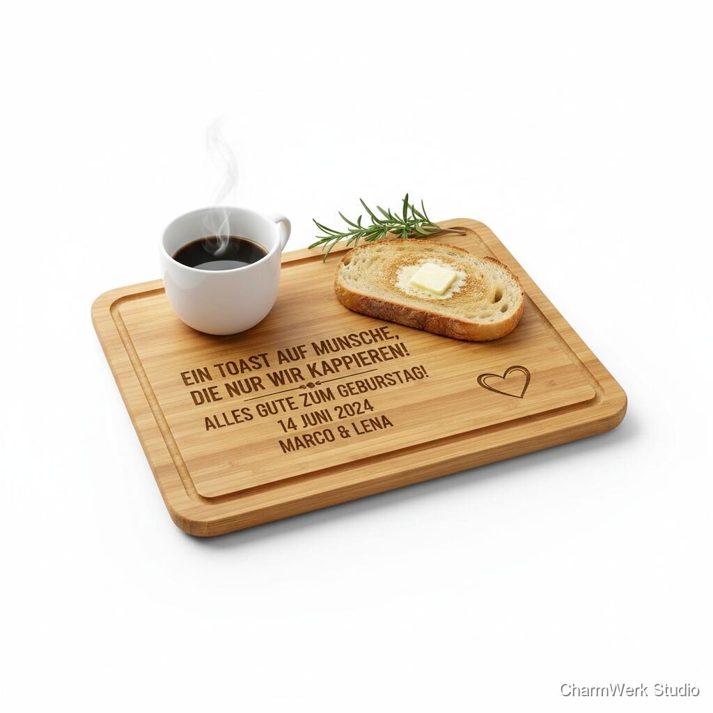 Graviertes Geburtstags-Toastbrettchen mit Insider-Spruch