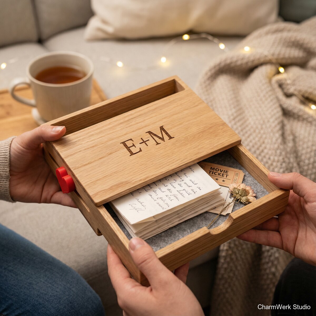 Liebesbrief-Organizer mit versteckter Geheimlade - Lifestyle