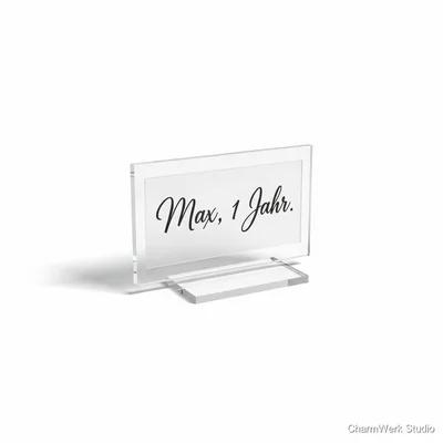 Acryl-Namensschild für Geschenkestapel-Fotos