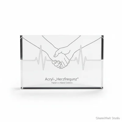 Acryl-„Herzfrequenz“ Linie nach eurem Foto