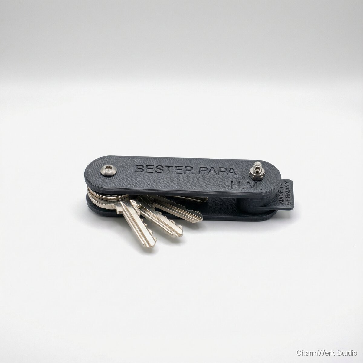 Personalisierter Schlüsselorganizer mit Papa-Initialen