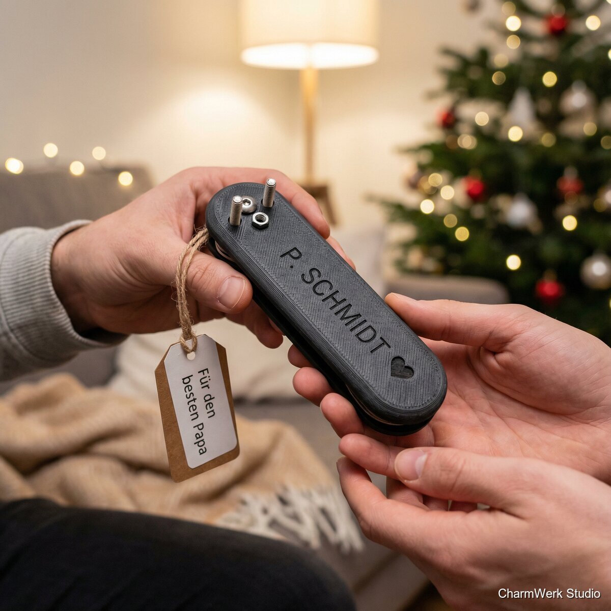 Personalisierter Schlüsselorganizer mit Papa-Initialen - Lifestyle
