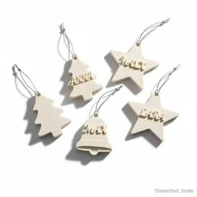 Personalisierte Geschenkanhänger als 3D-Relief-Set