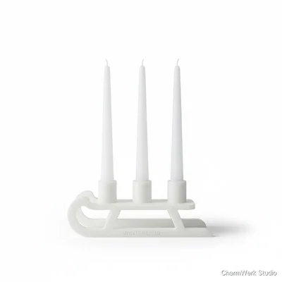 Schlitten-Kerzenständer für Stabkerzen (modern)