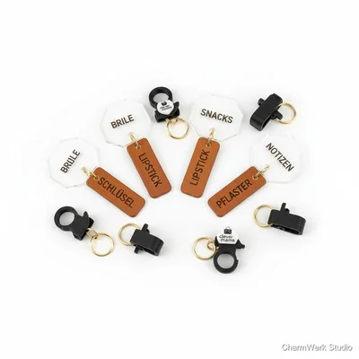 Personalisierte Handtaschen-Organizer-Labels im Set
