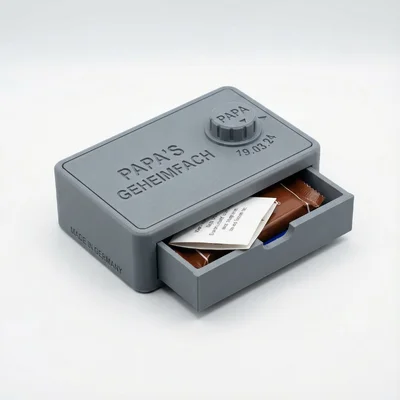 Puzzle-Box „Papa’s Geheimfach“ mit personalisiertem Code