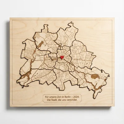 „Puzzle-Map“ eurer Lieblingsstadt als Wandbild