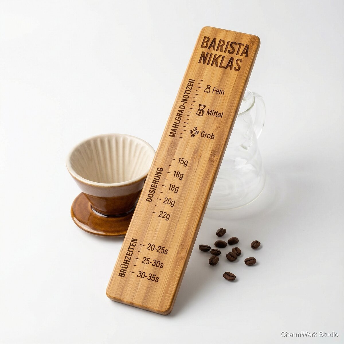 Personalisierter Kaffee-Maßstab für Barista-Fans