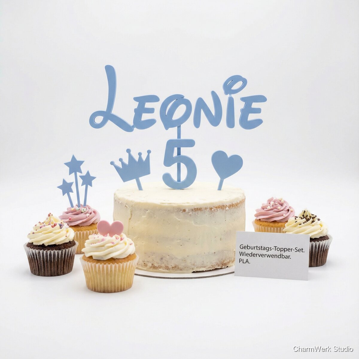Geburtstags-Topper-Set für Kuchen und Muffins