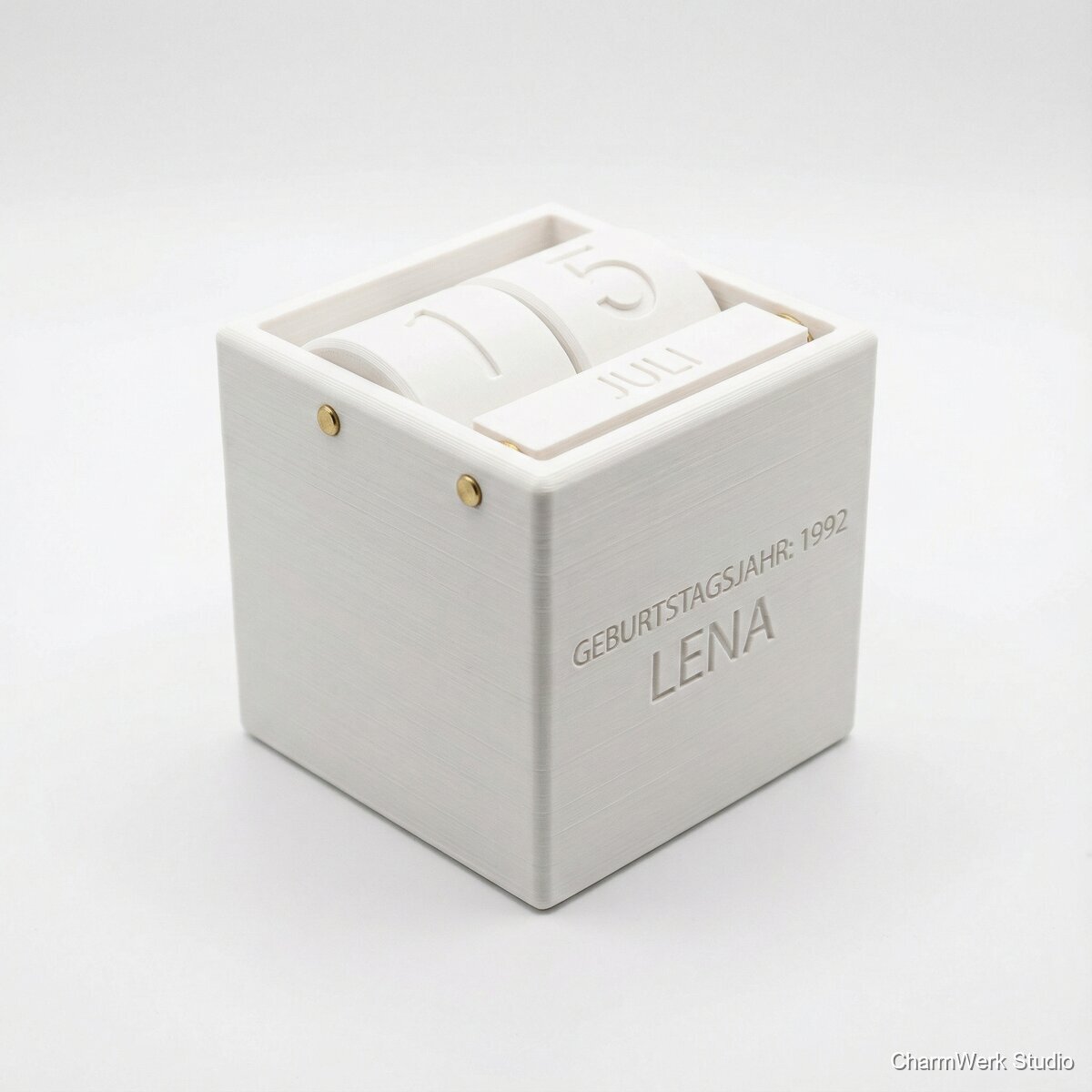 „Geburtstagsjahr“-Kalenderwürfel als Deko