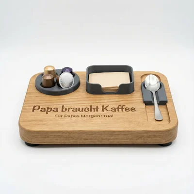 Kaffeebar-Ministation „Papa braucht Kaffee“