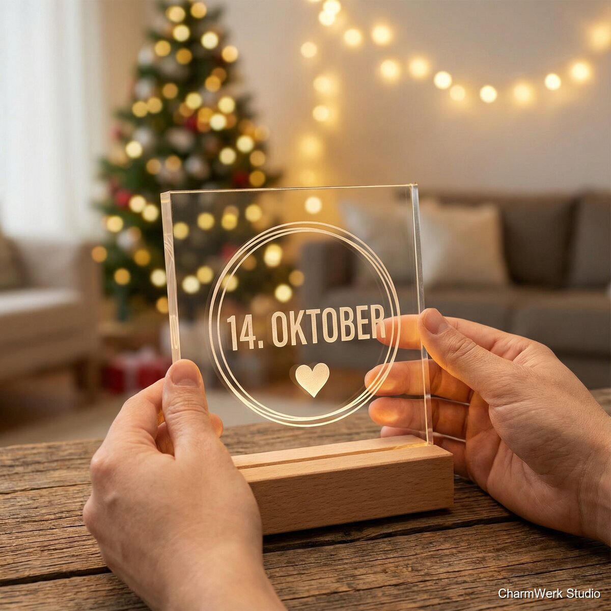 Acryl-Kalenderblock mit markiertem Jahrestag - Lifestyle